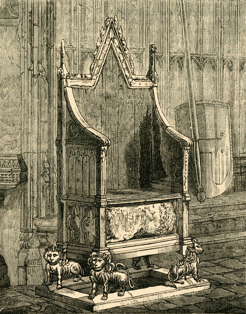 Kröningsstolen, 1881. av Unbekannt