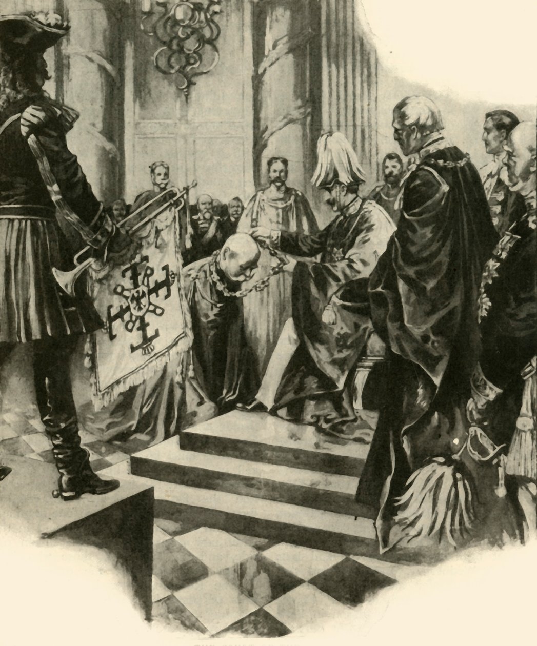 Kaiserdomstolen, 1910. av Unbekannt