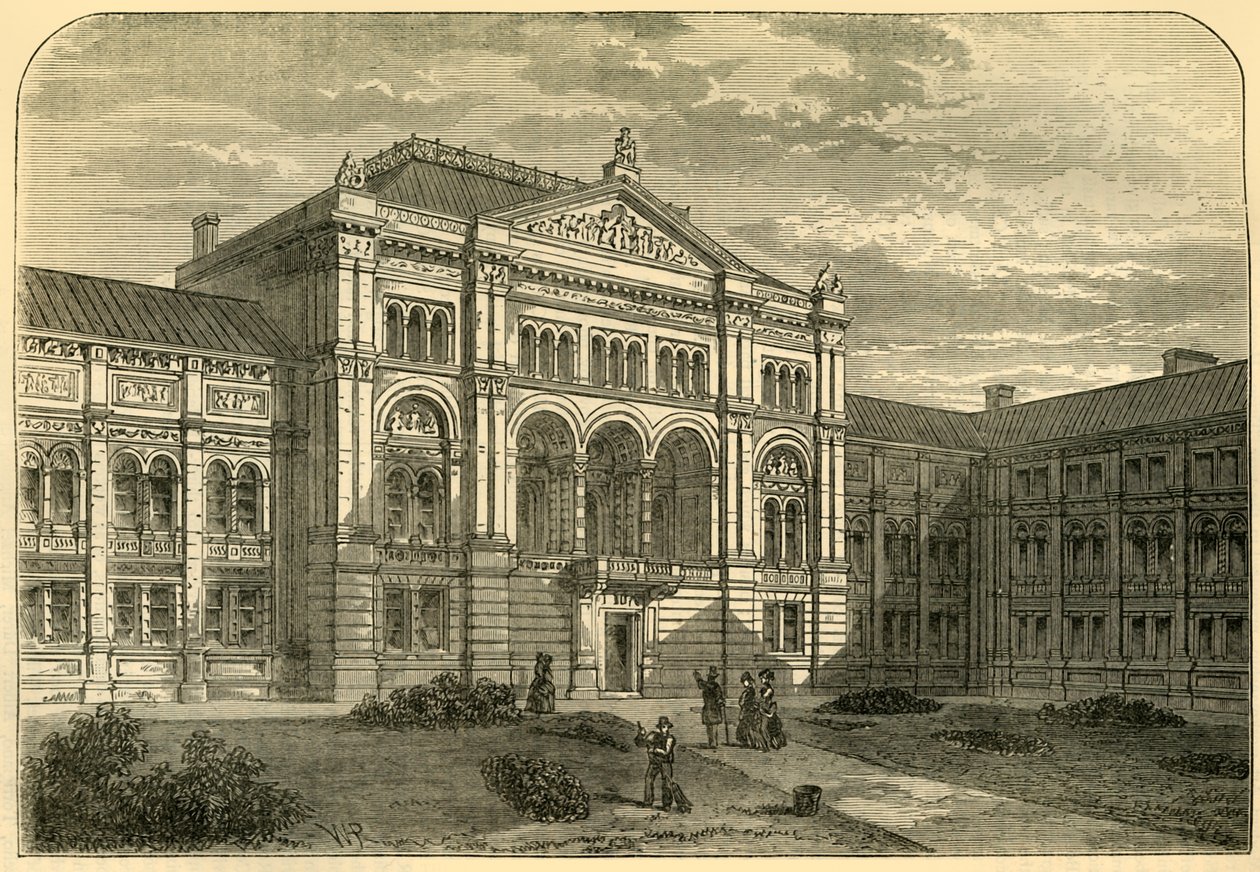Court of the South Kensington Station, c1876. av Unbekannt
