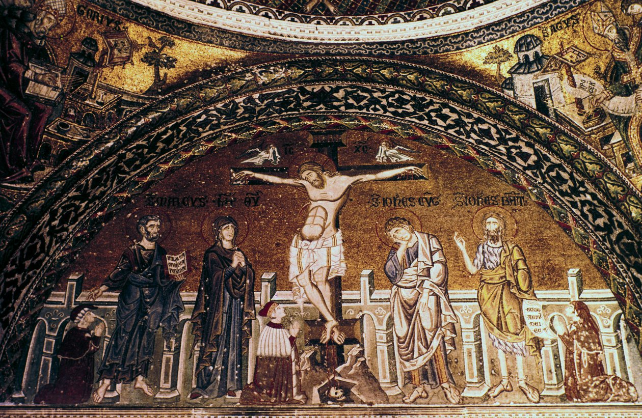 Korsfästelsen, St Marks basilikan, Venedig, Italien av Unbekannt