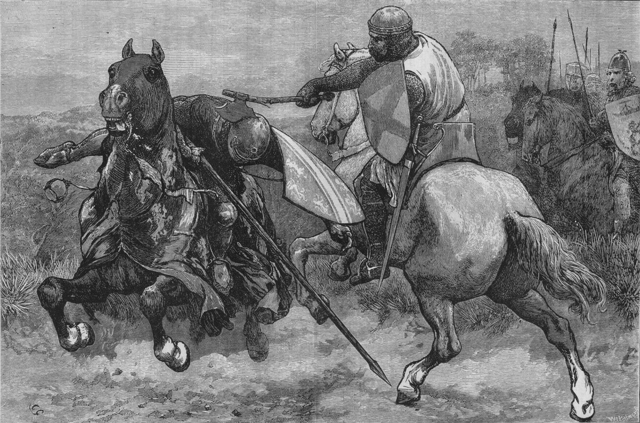 Bohuns död, 16 mars 1322, c1880 av Unbekannt