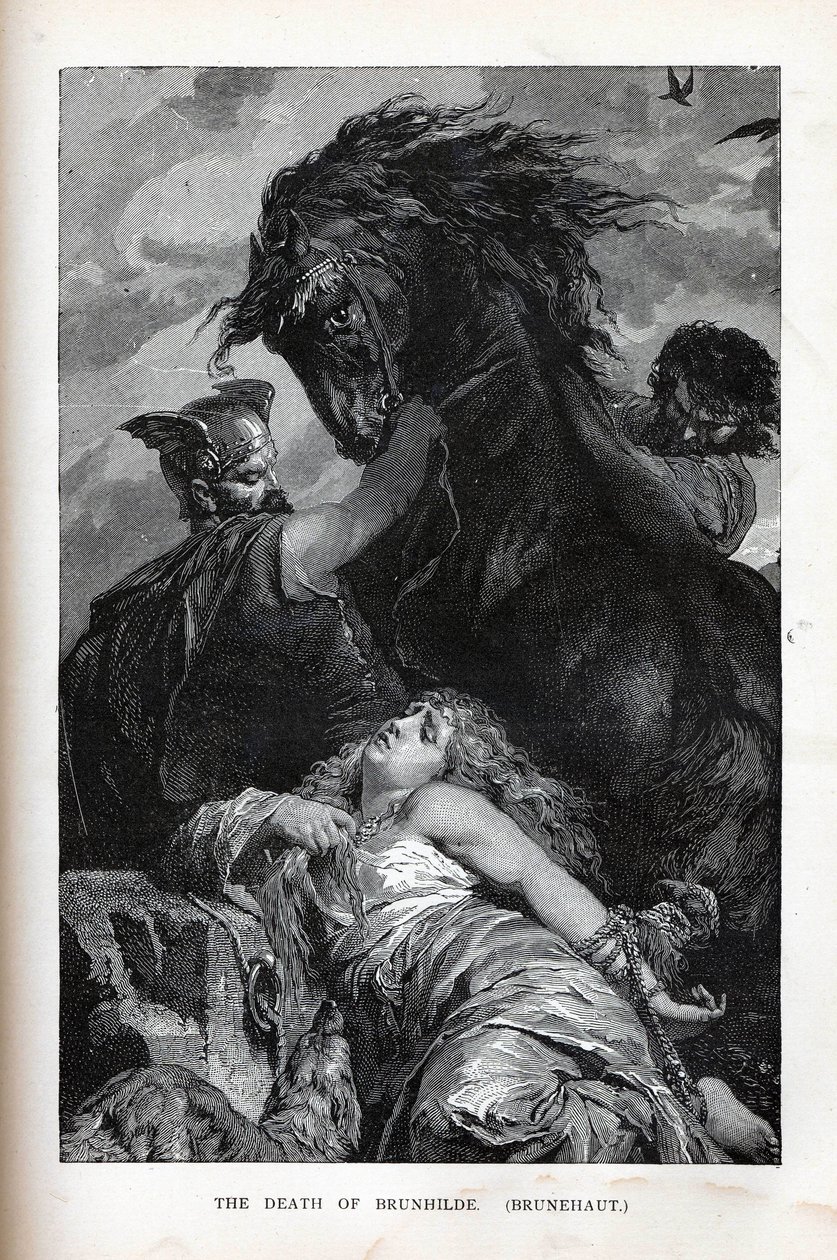 Brunhildes död, Brunehaut, 1882 av Unbekannt