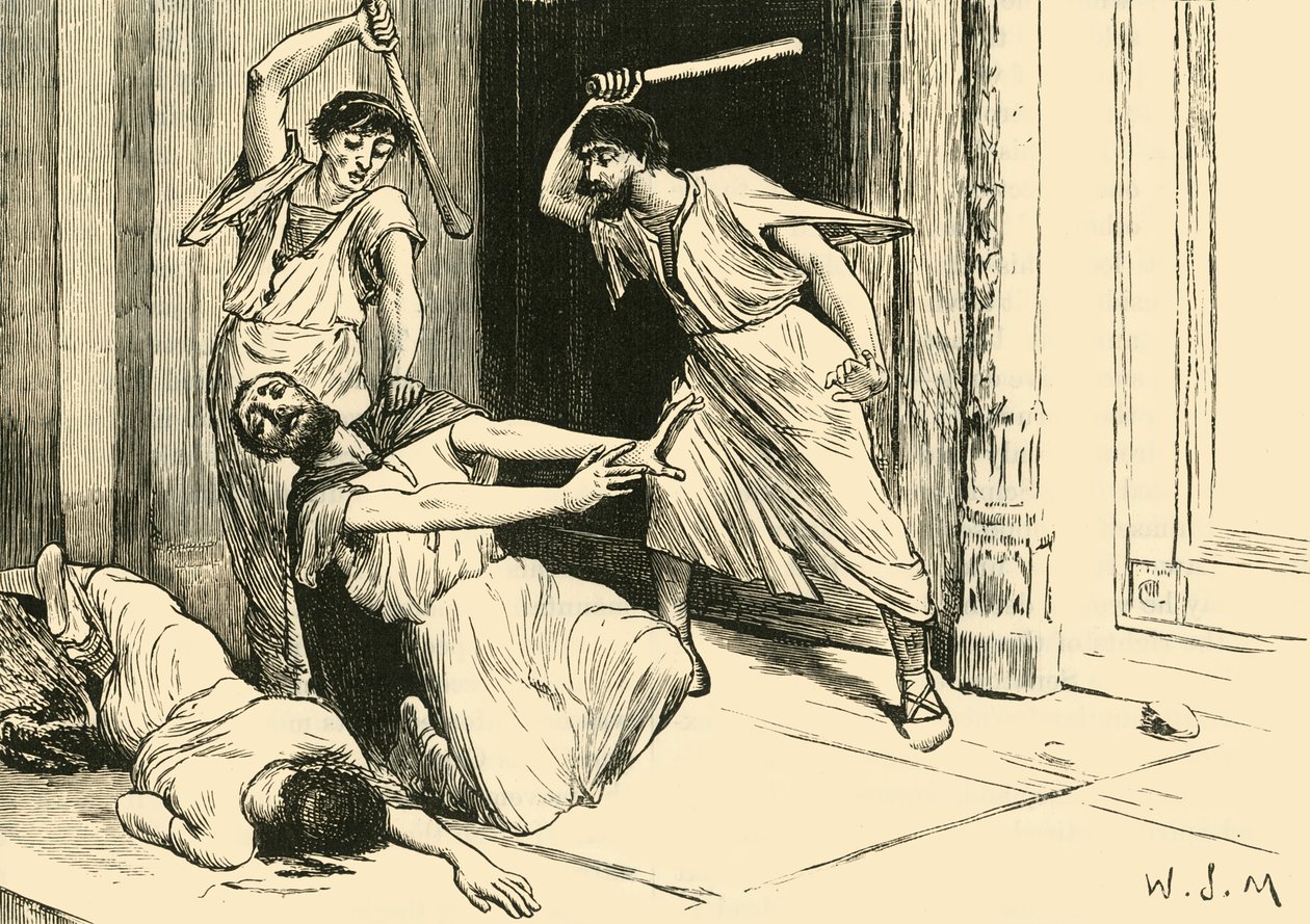 Tiberius Gracchus död, 1890 av Unbekannt