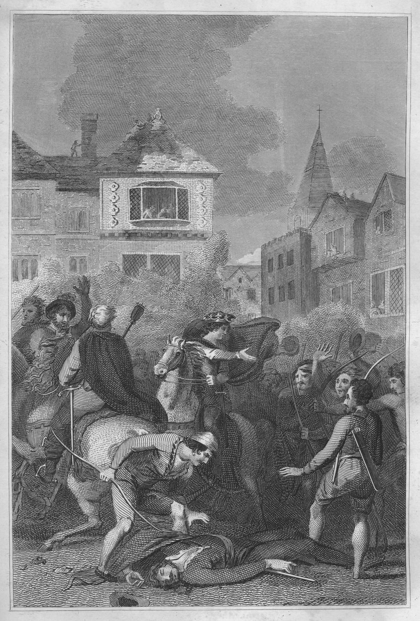 Wat Tylers död, 1838 av Unbekannt