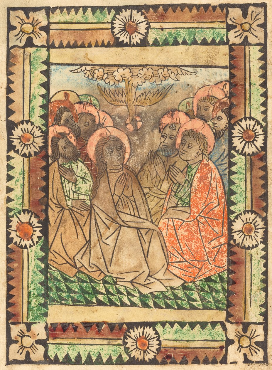 Den Helige Andes nedstigning, ca. 1450. av Unbekannt