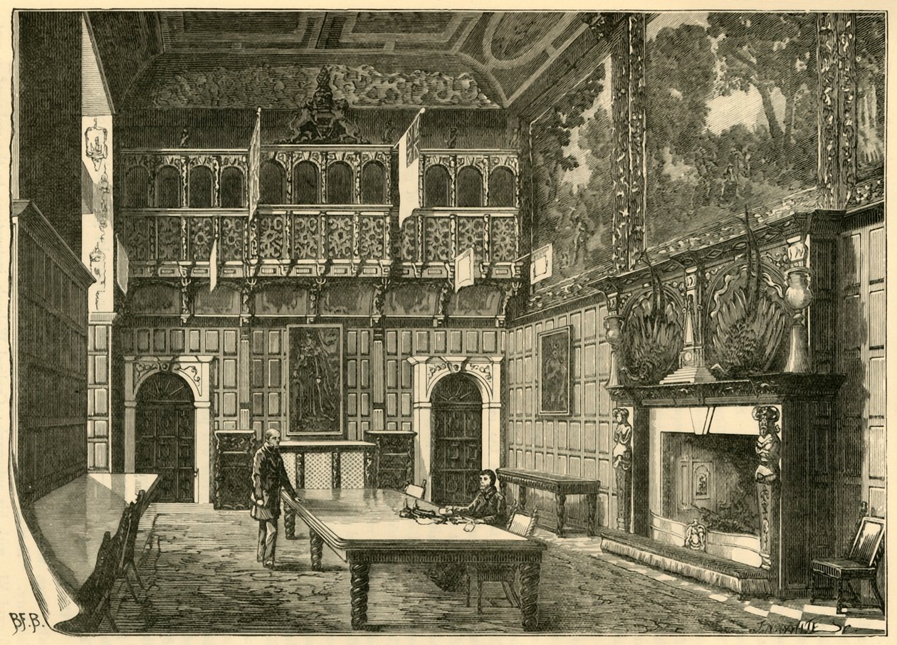 The Dining-Hall, Hatfield, 1898. av Unbekannt