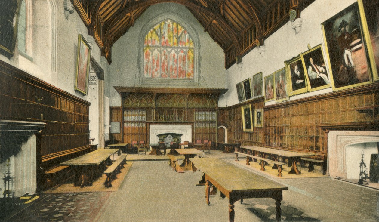Matsalen, Eton College, 1910. av Unbekannt