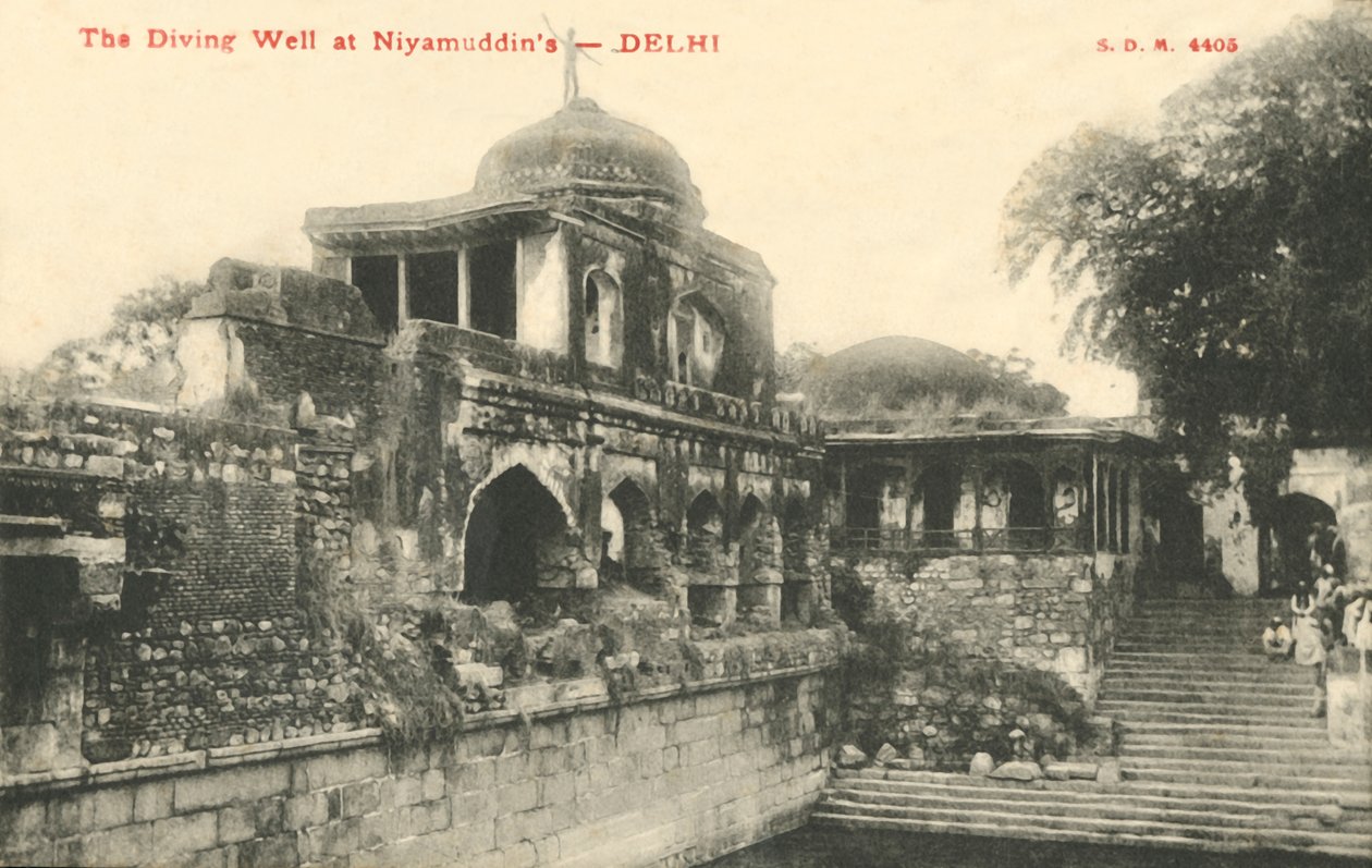 Dykbrunnen vid Niyamudddins - Delhi. av Unbekannt