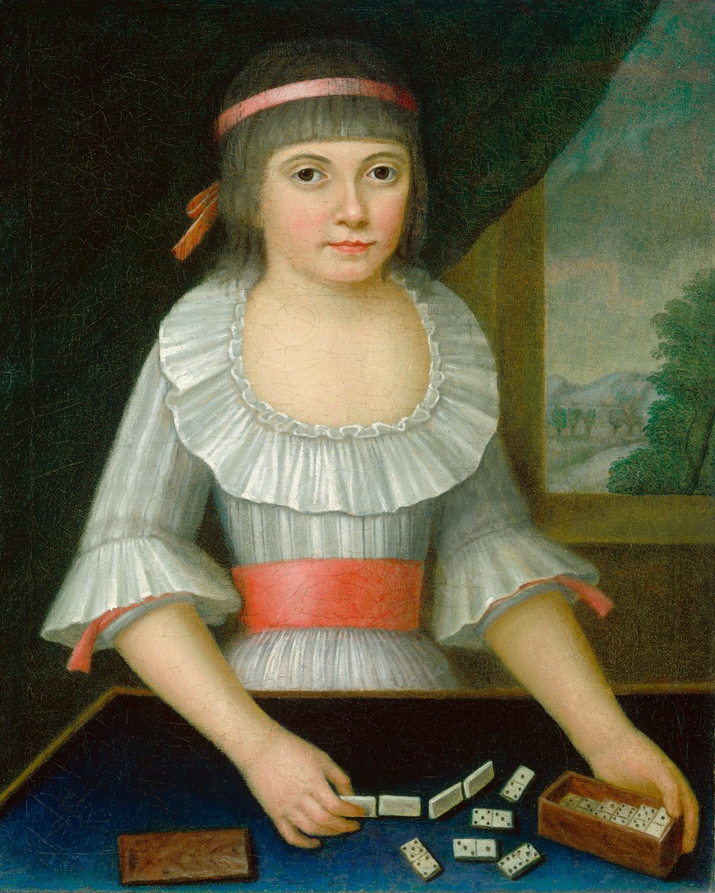 Domino Girl, ca. 1790. av Unbekannt