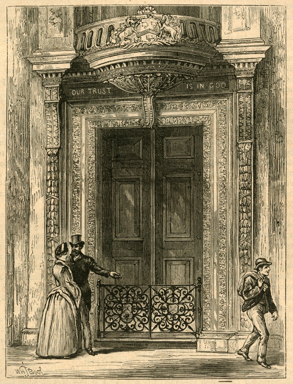 The Door of Saddlers Hall, 1897. av Unbekannt