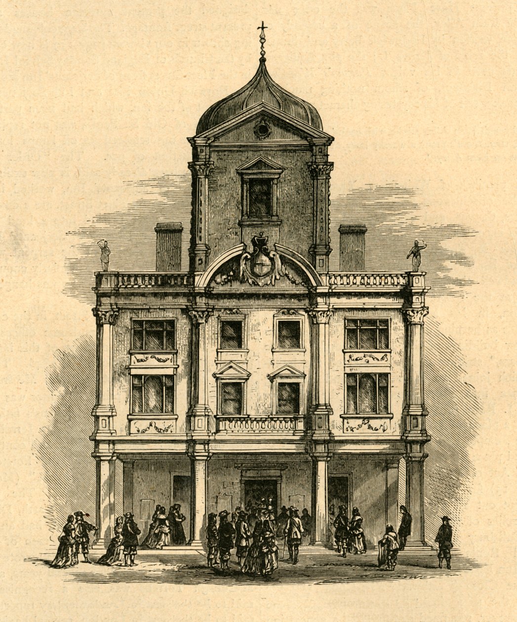Dorset Gardens Theatre, Whitefriars, 1897. av Unbekannt