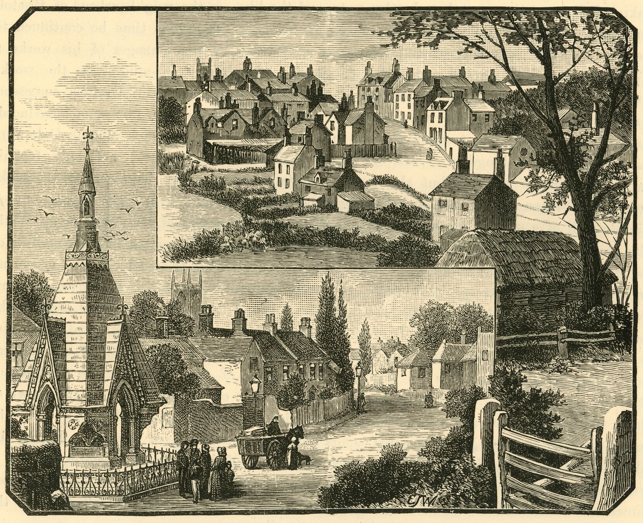 Dricksfontänen. Street i Broseley., 1898. av Unbekannt
