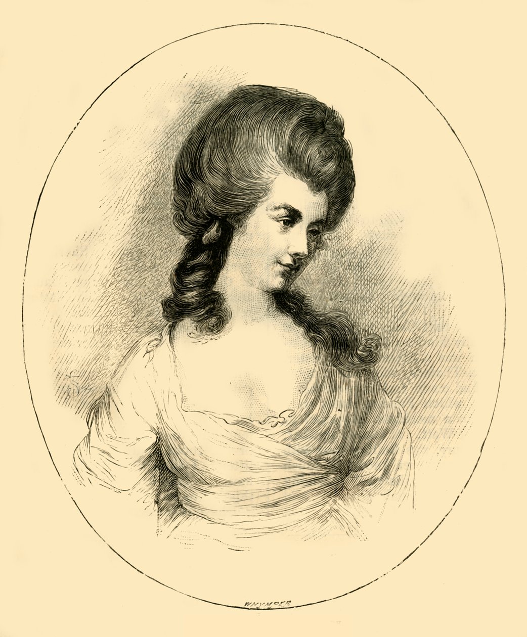Hertiginnan av Devonshire, c1780, 1881. av Unbekannt