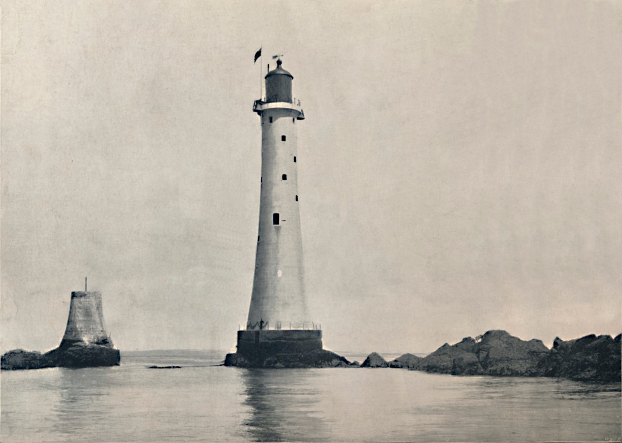 The Eddystone Lightstone - Showing the Rocks, 1895 av Unbekannt