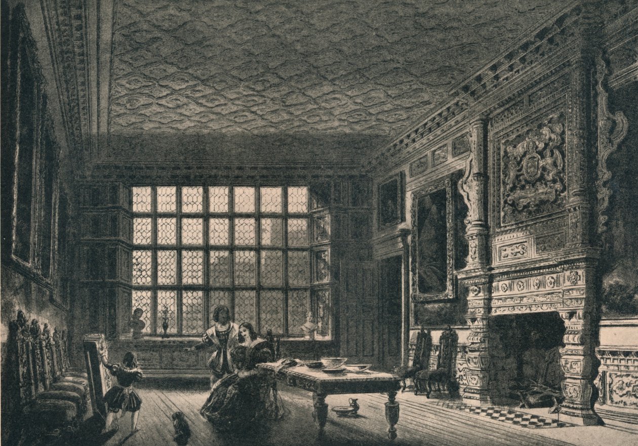 The Elizabethan Room, Coombe Abbey, Warwickshire, 1915 av Unbekannt