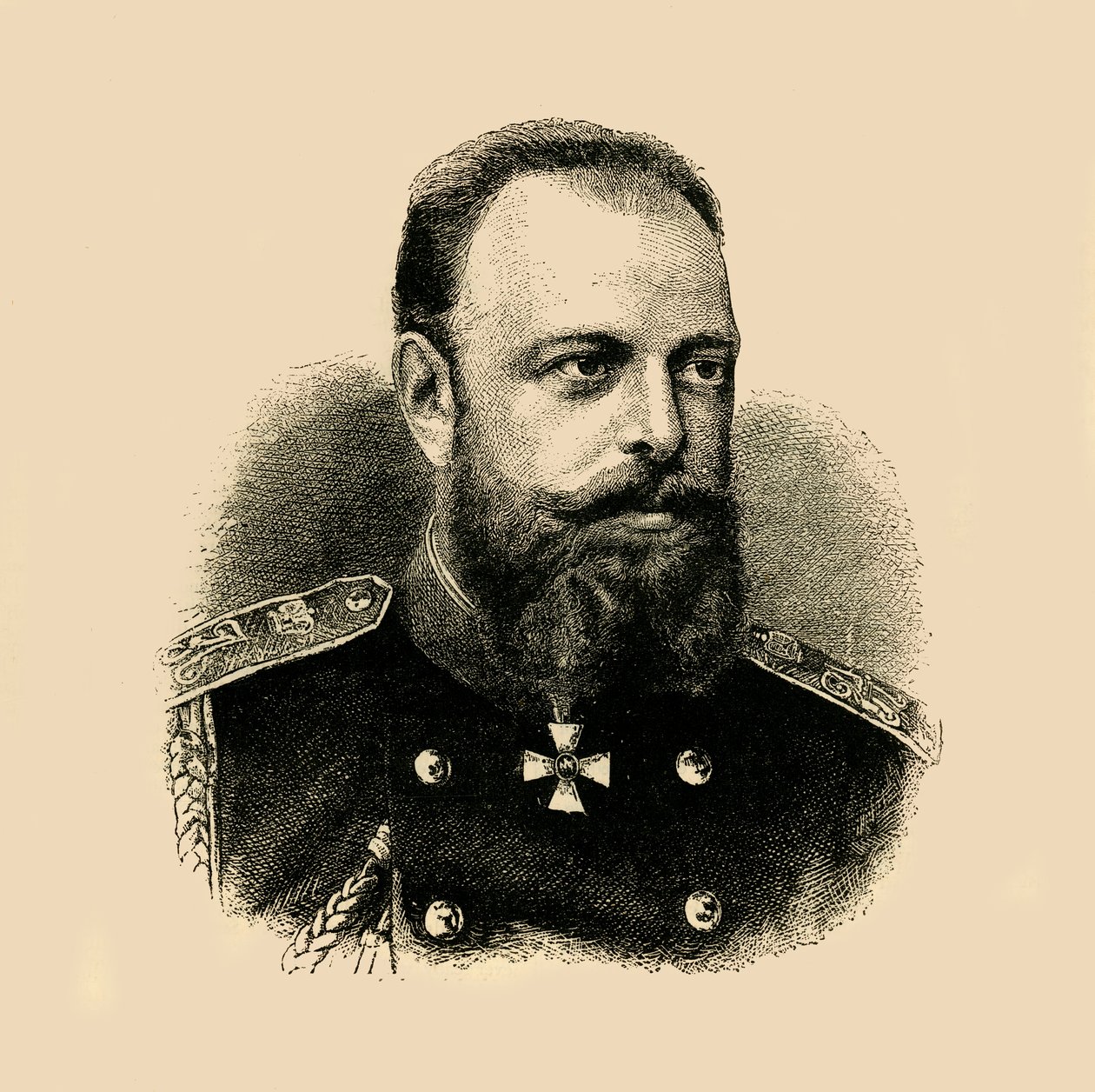 Kejsaren Alexander III, 1881. av Unbekannt