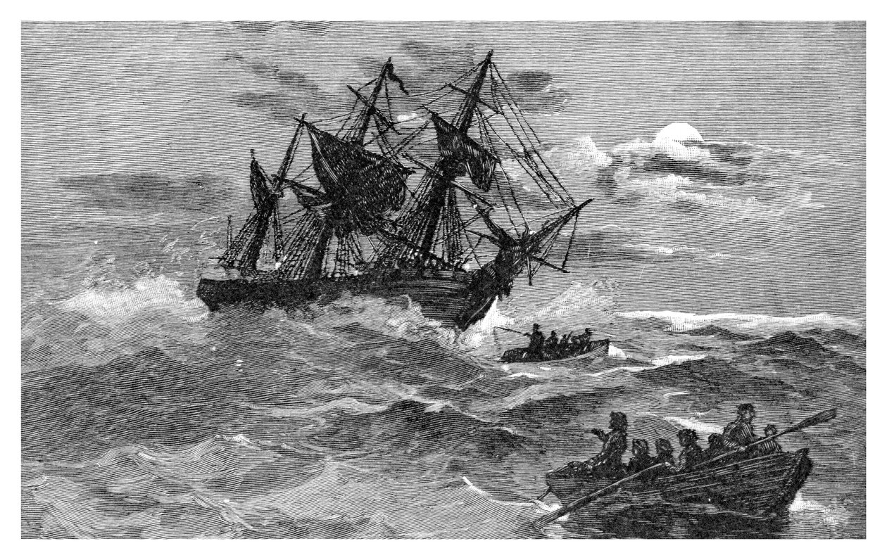 The Endeavour på revet, Australien, 1770 1886 av Unbekannt