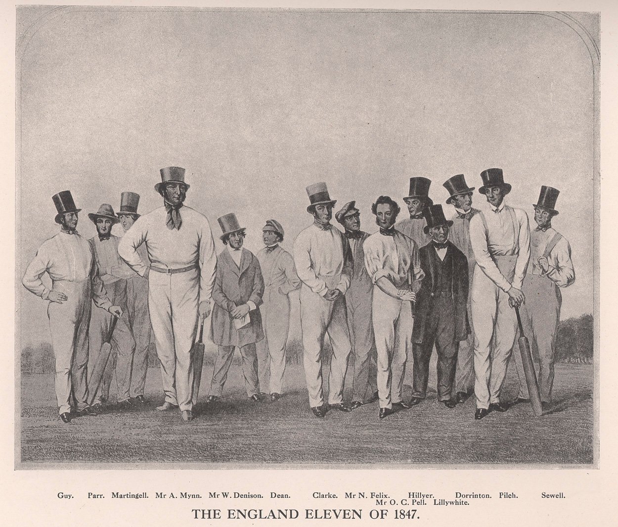 Engelska cricket elva 1846 1912 av Unbekannt