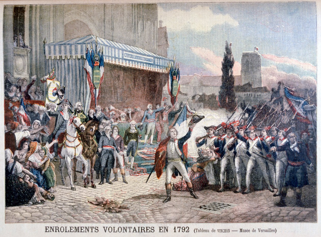 Inskrivningen av volontärer, 22 juli 1792, 1895 av Unbekannt