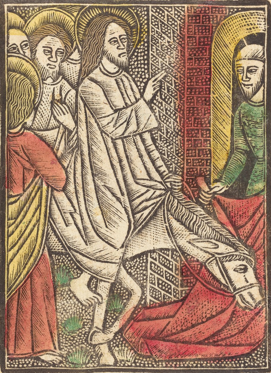 Inträdet i Jerusalem, ca. 1480. av Unbekannt
