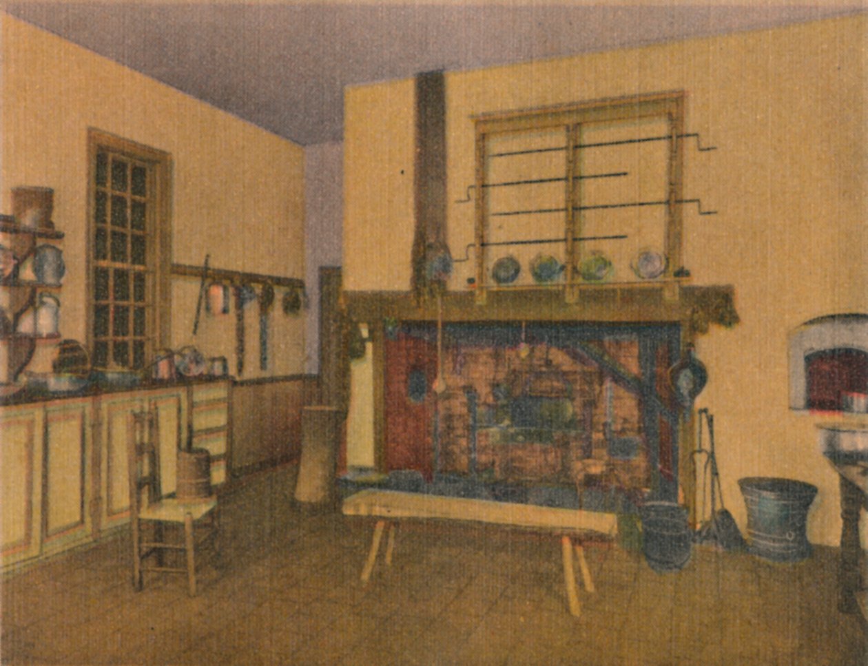 Familjens kök, 1946 av Unbekannt