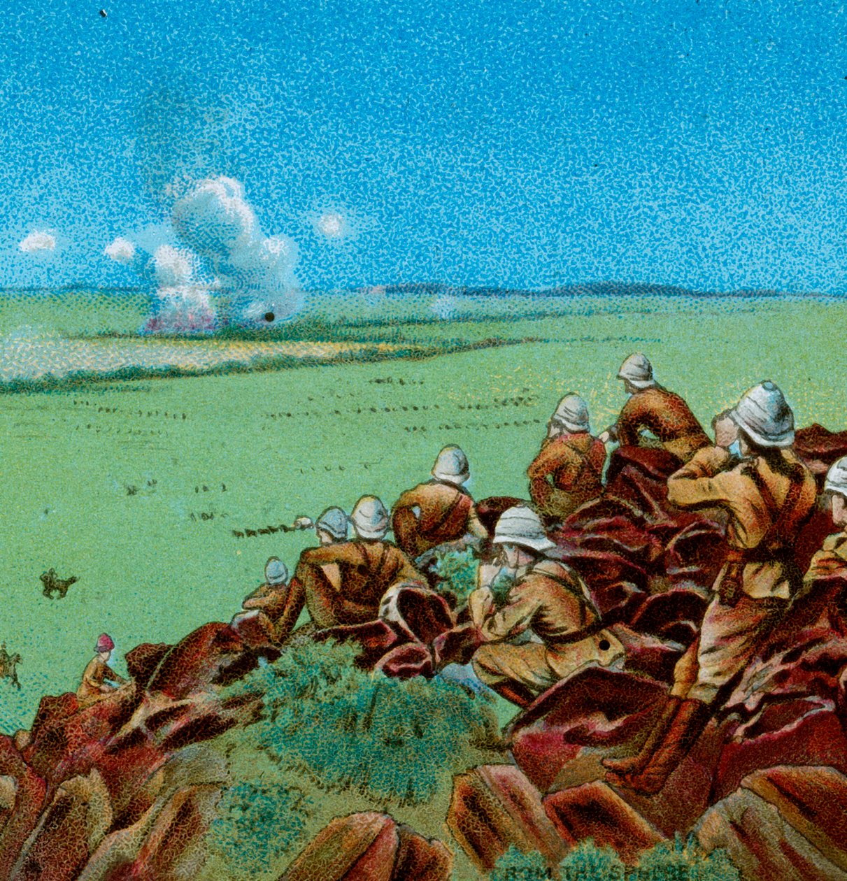 Kampen vid Paardeberg, 1900 av Unbekannt