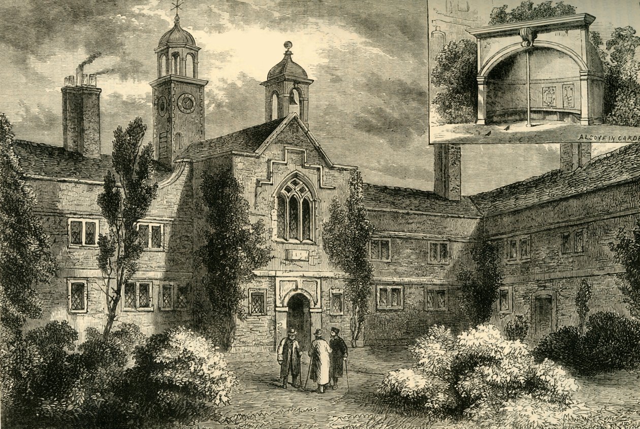 Fiskhandlarnas Almshouses 1850, c1878. av Unbekannt
