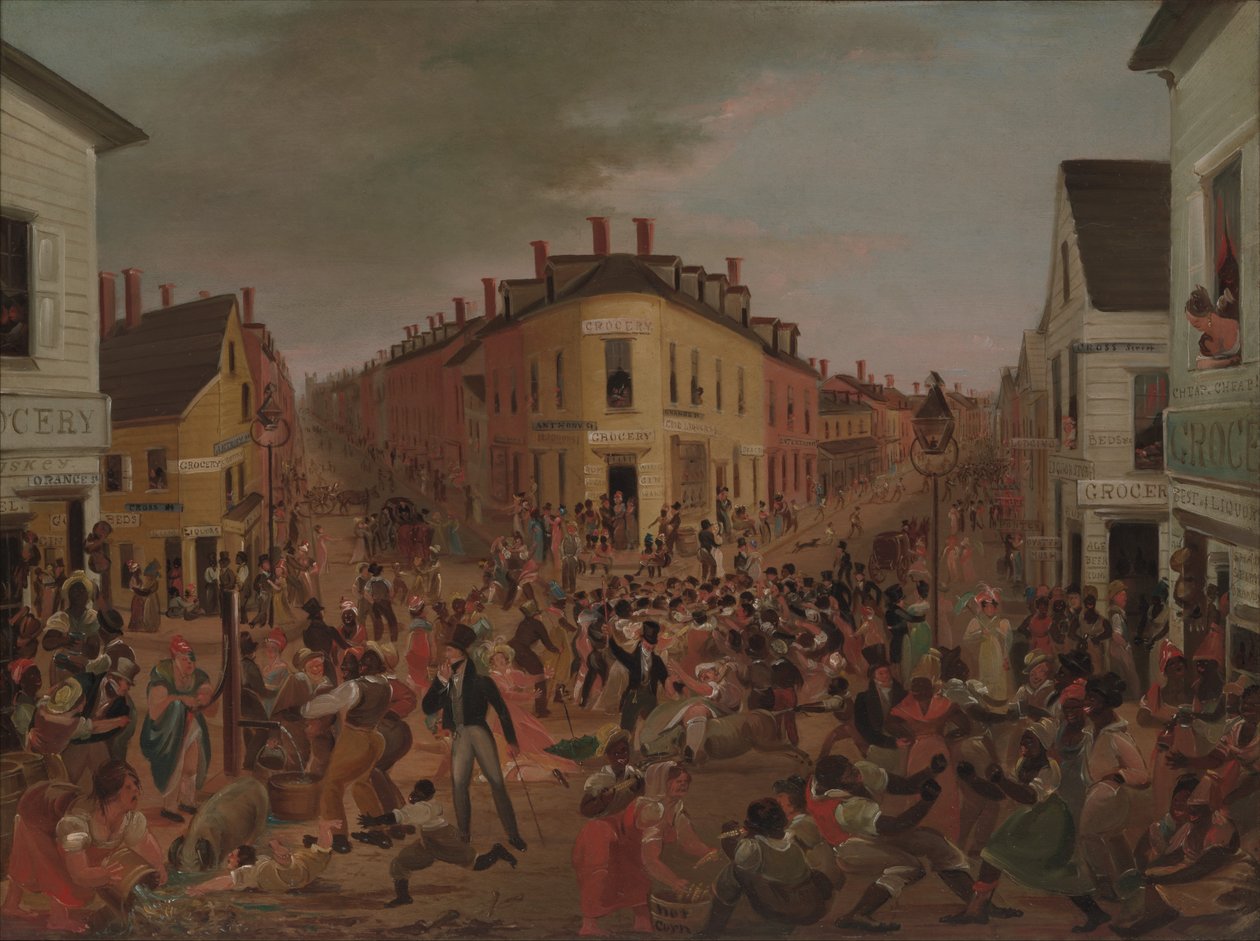 De fem punkterna, ca. 1827. av Unbekannt