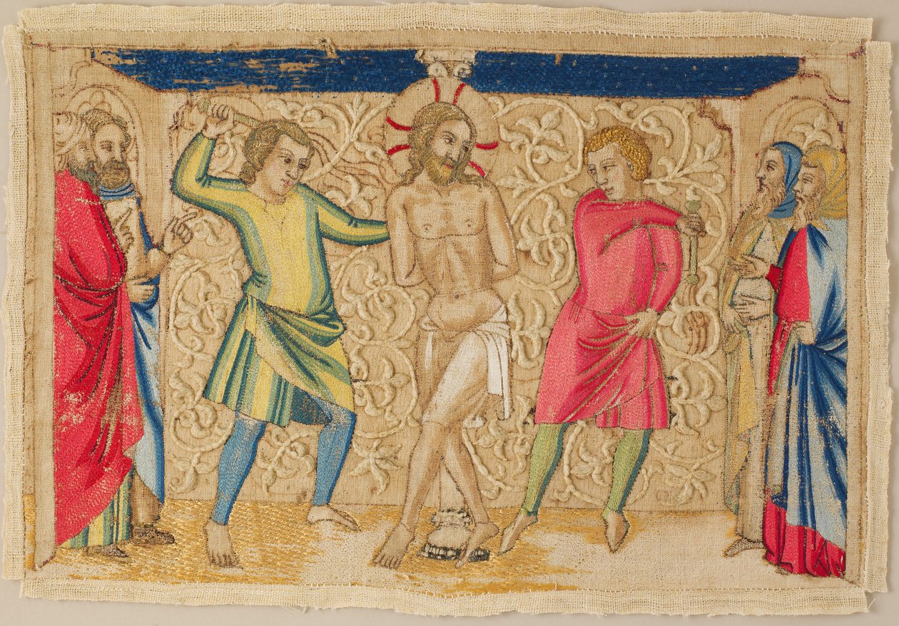 The Flagellation, italiensk, mitten av 1300-talet. av Unbekannt