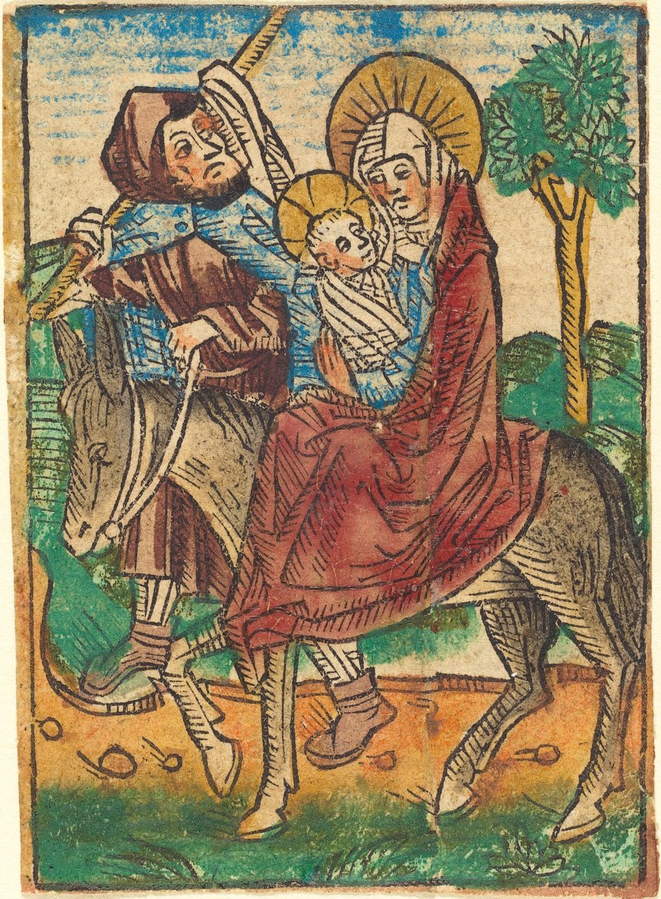 Flygningen till Egypten, ca. 1490. av Unbekannt
