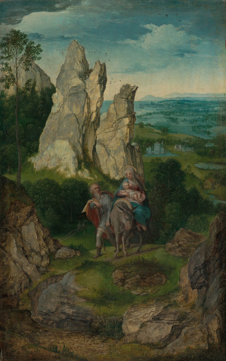 Flygningen till Egypten, ca. 15501575. av Unbekannt