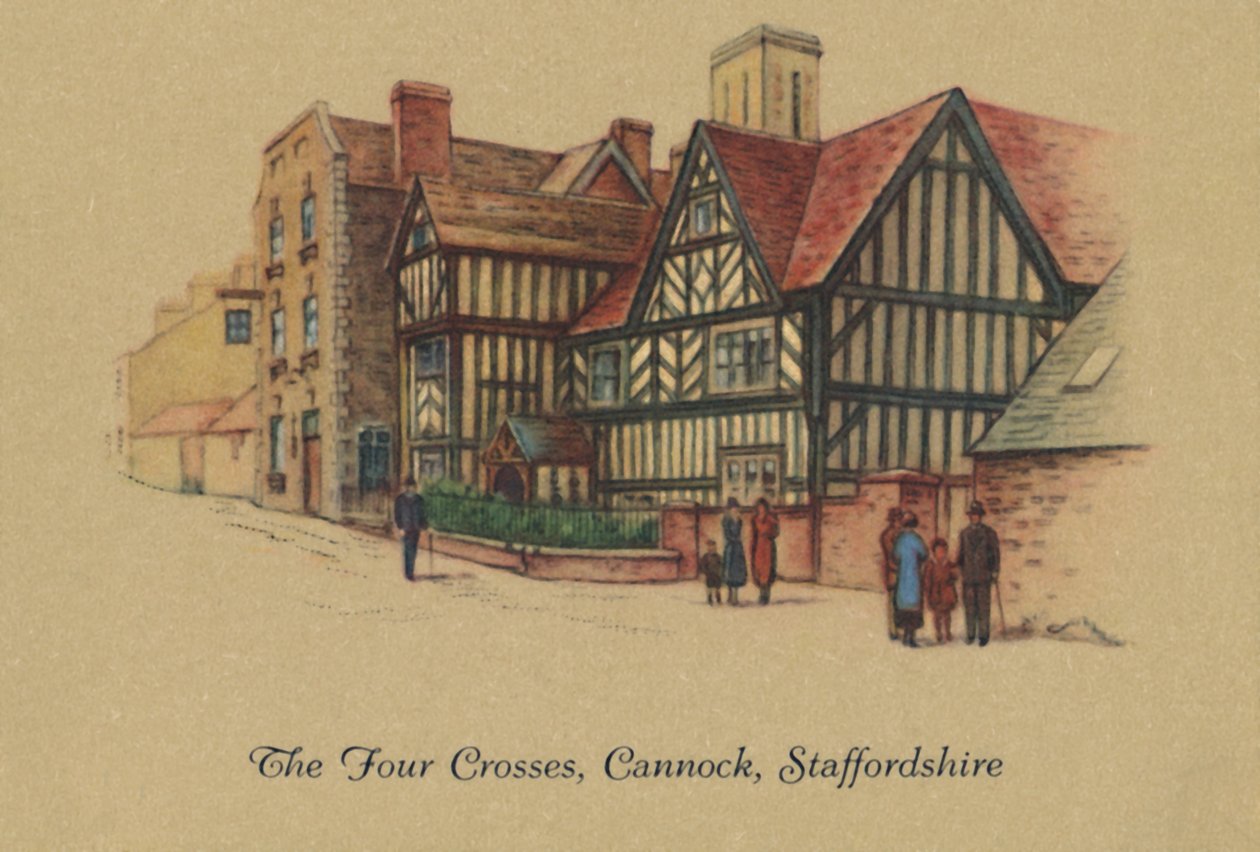 De fyra korsen, Cannock, Staffordshire, 1939 av Unbekannt