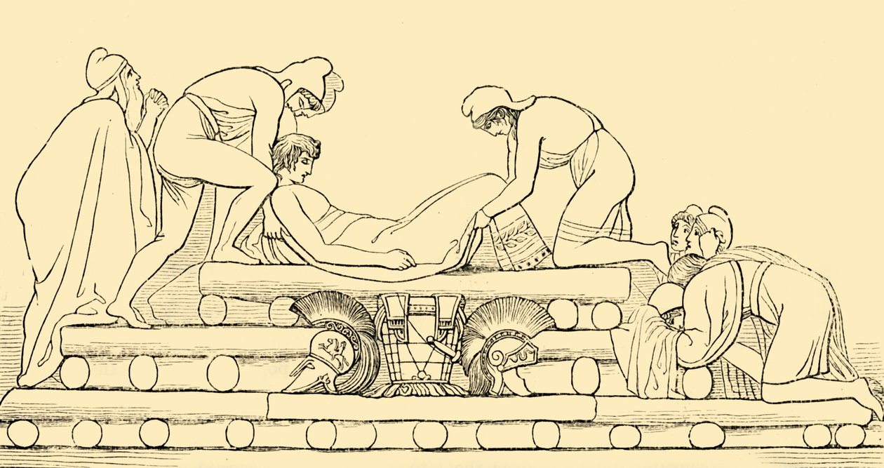 Hectors begravning, 1890. av Unbekannt