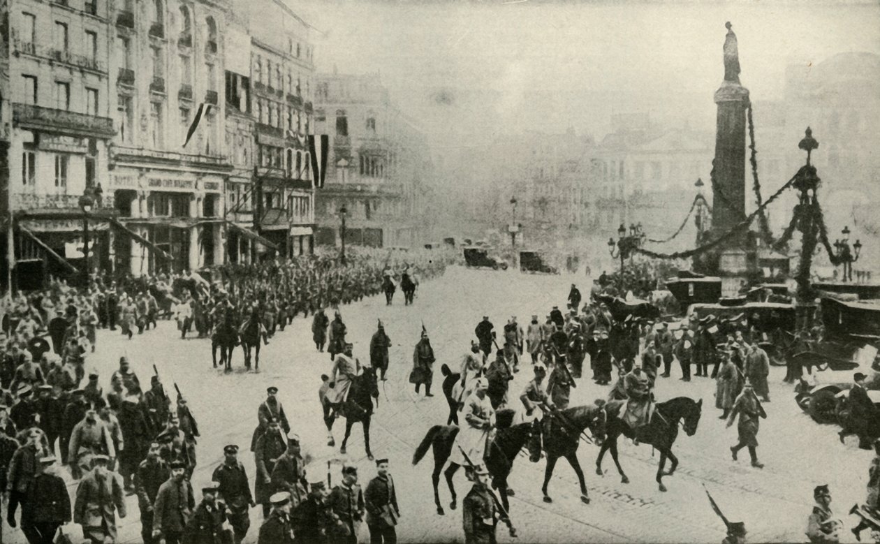 Den tyska ockupationen av Lille, 1914, 1919. av Unbekannt