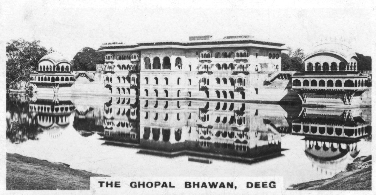The Ghopal Bhawan, Deeg, Rajasthan, Indien, c1925 av Unbekannt
