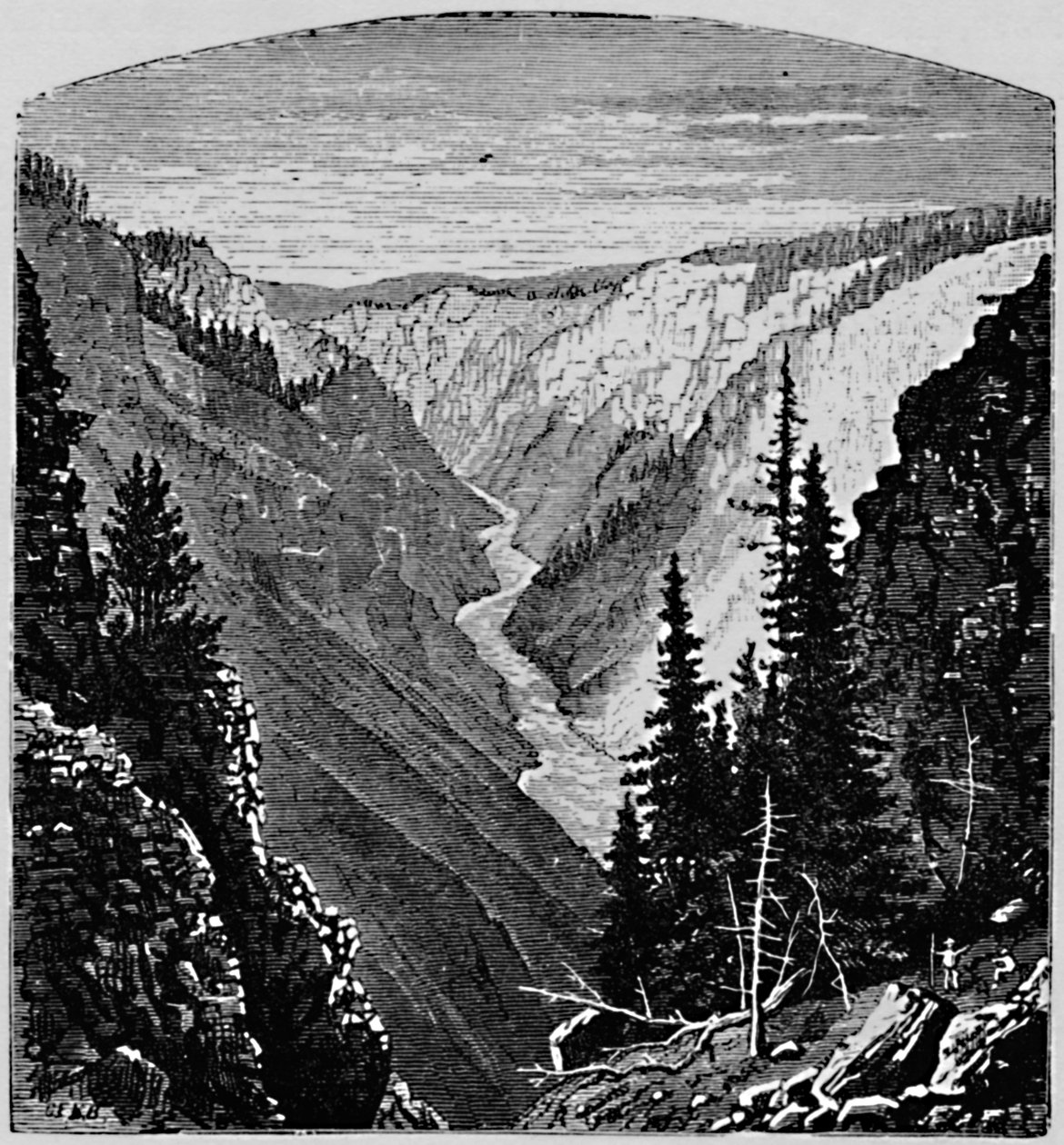 Grand Canyon, 1883 av Unbekannt