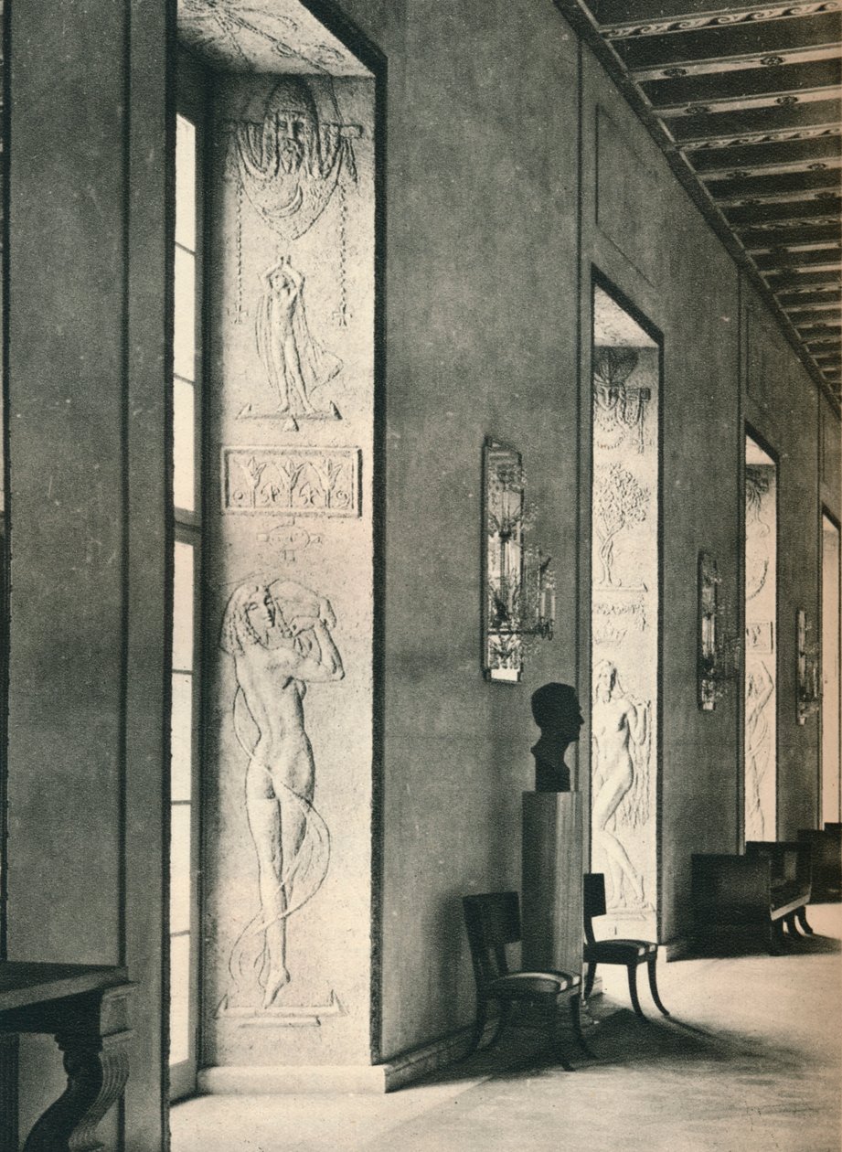 Stora Galleriet i Stockholms Stadshus, 1925 av Unbekannt