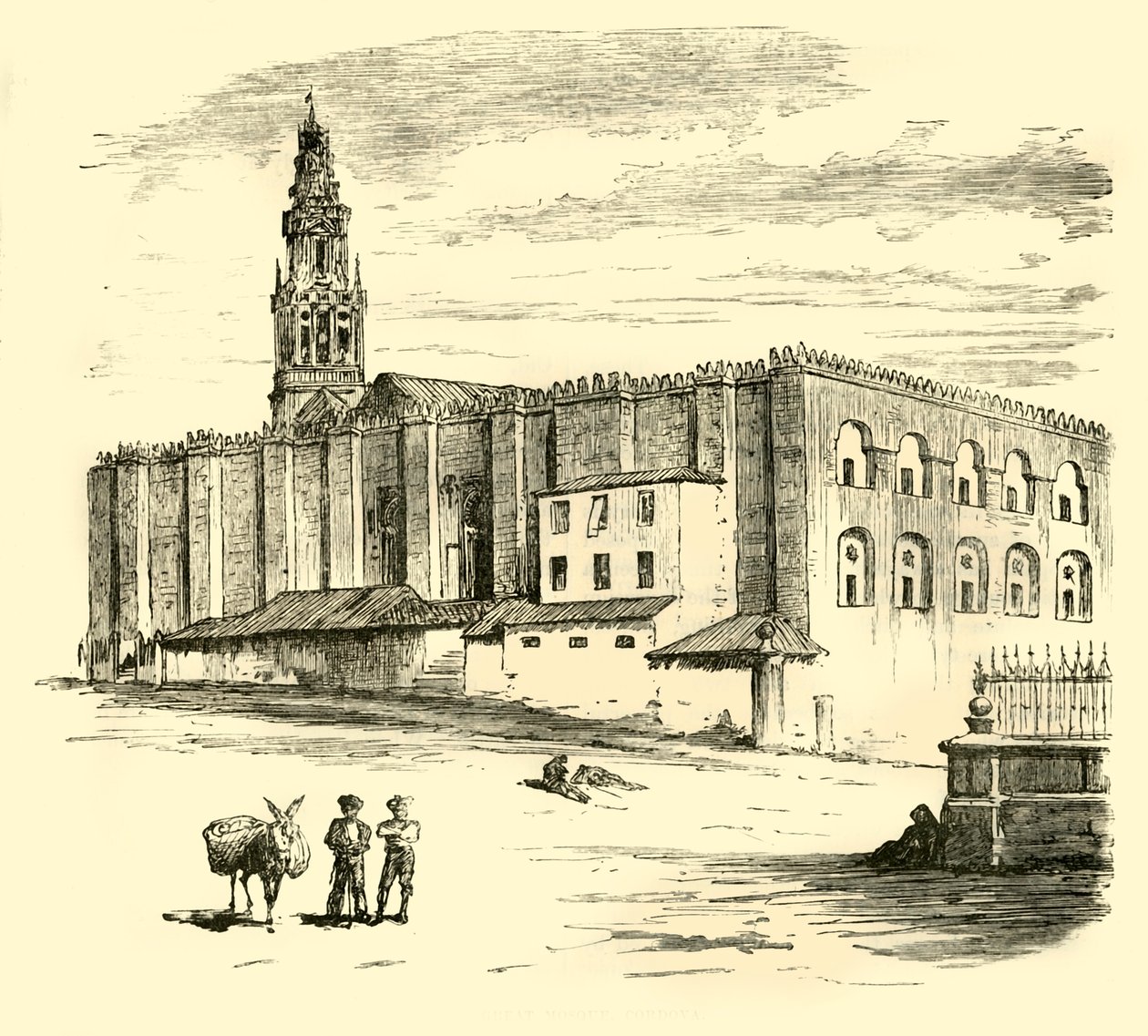 Den stora moskén, Cordova, 1890. av Unbekannt