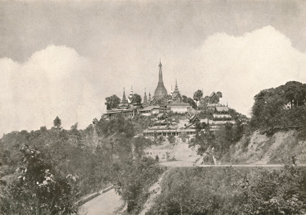 Den stora pagoden, Moulmein, 1900. av Unbekannt