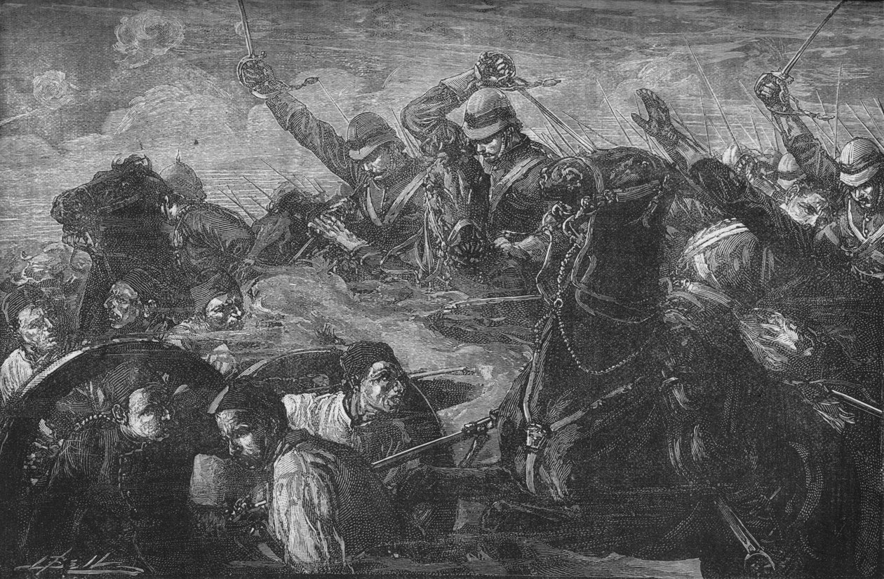 Vakterna laddar vapnen vid Kassassin, c1882 av Unbekannt