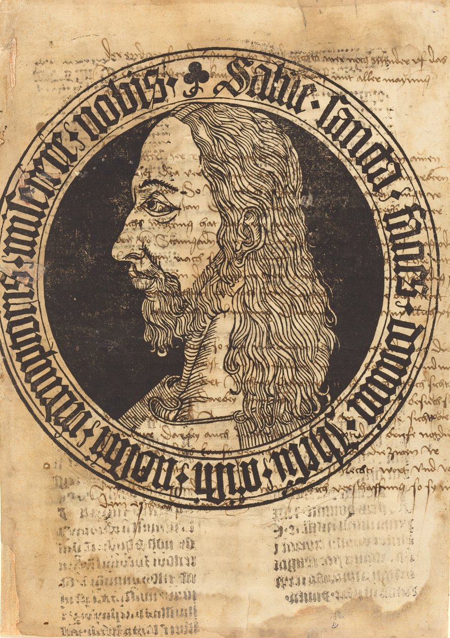Kristi huvud, ca. 1500. av Unbekannt