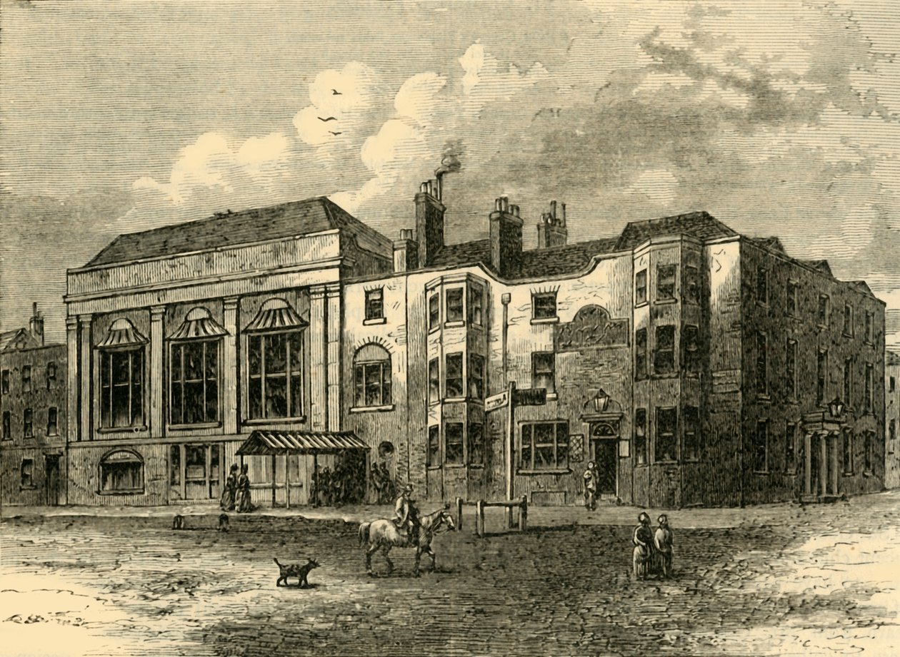 The Horns Tavern, Kennington, 1820, c1878. av Unbekannt