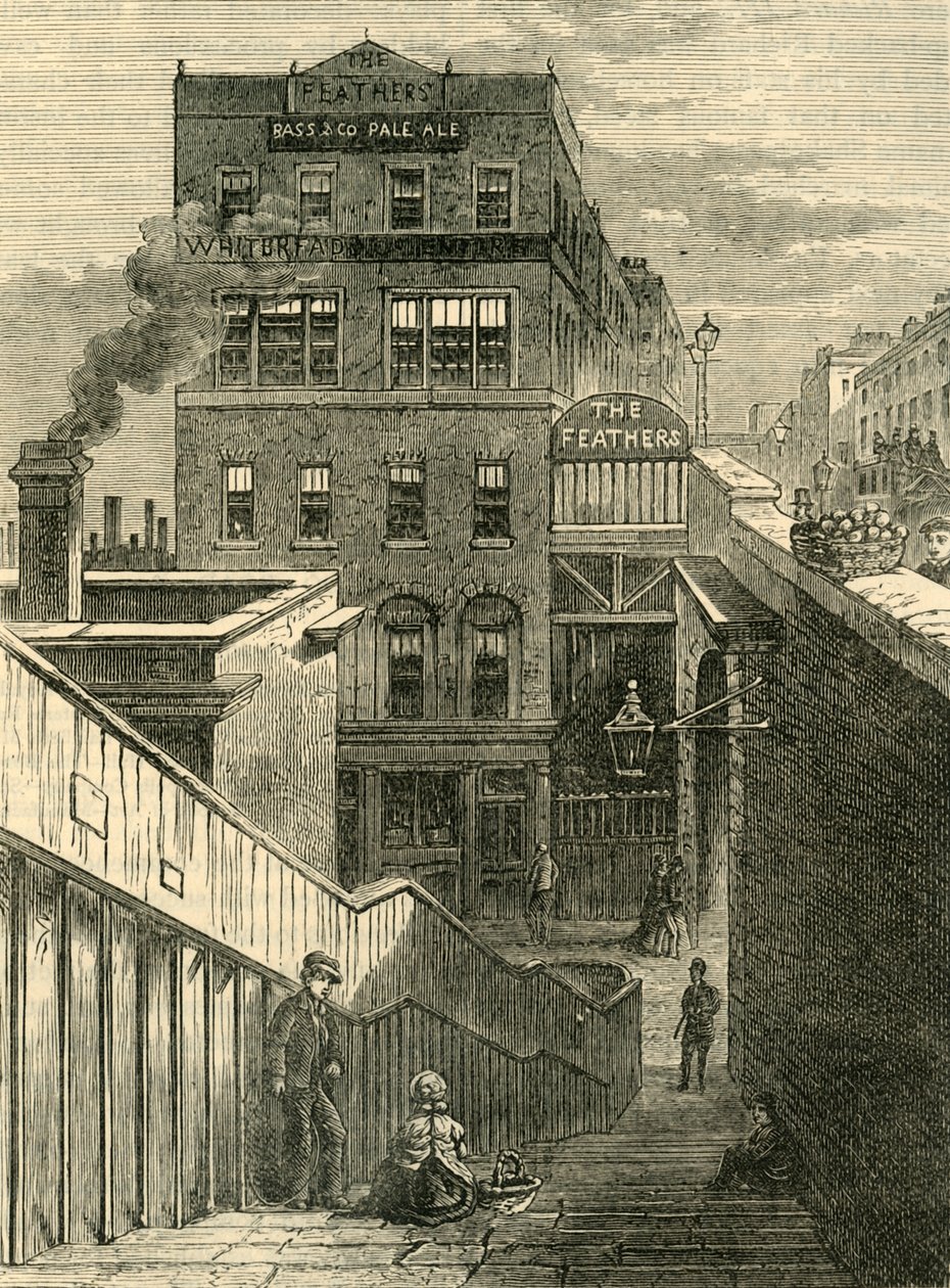 Husen i Waterloo Bridge Road, c1878. av Unbekannt
