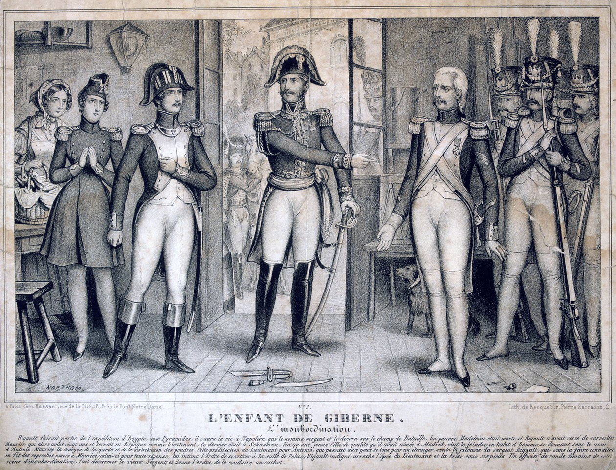 Insubordinationen, 1800-talet av Unbekannt