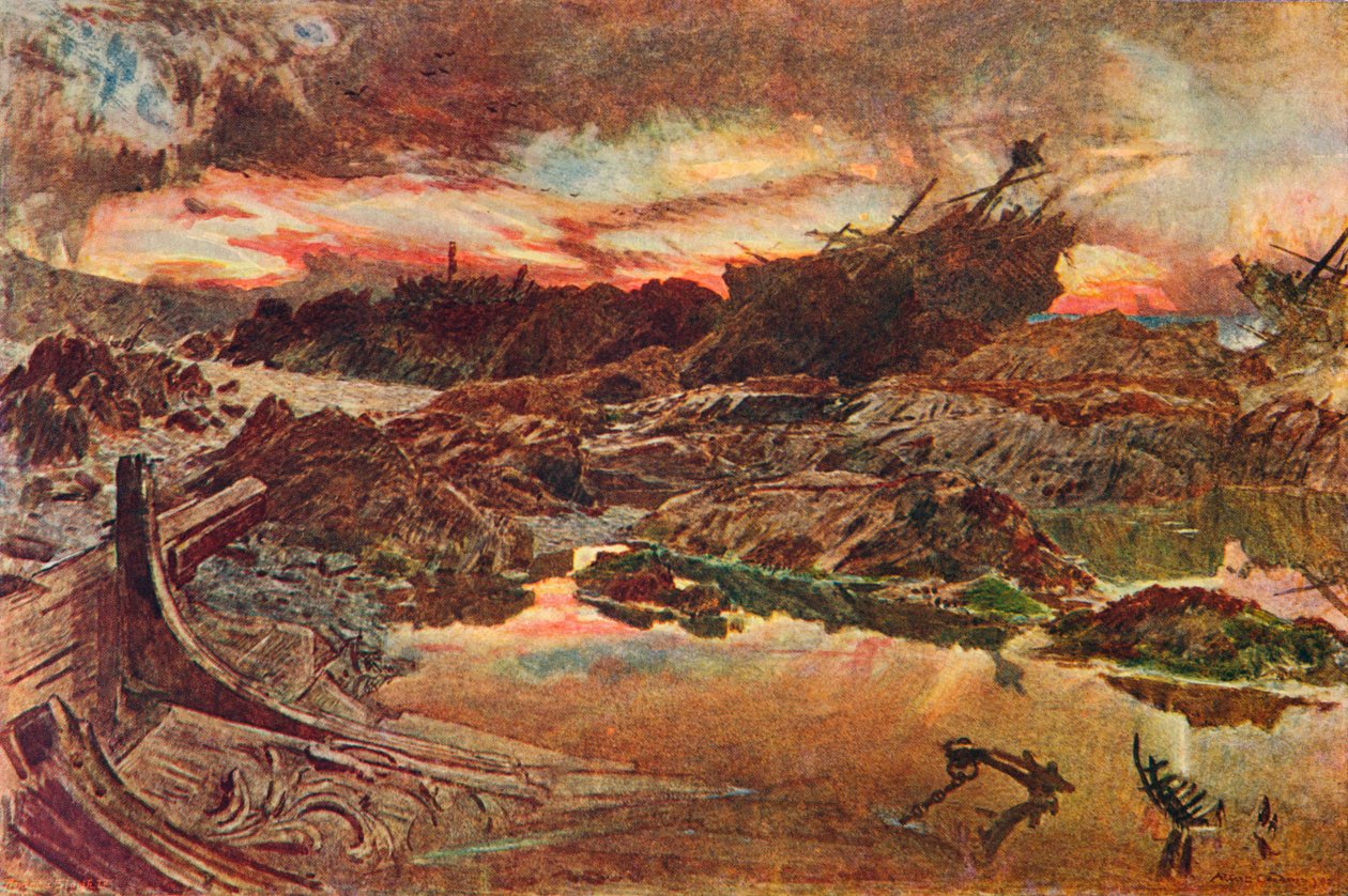 The Invincible Armada, 1588 1905. av Unbekannt