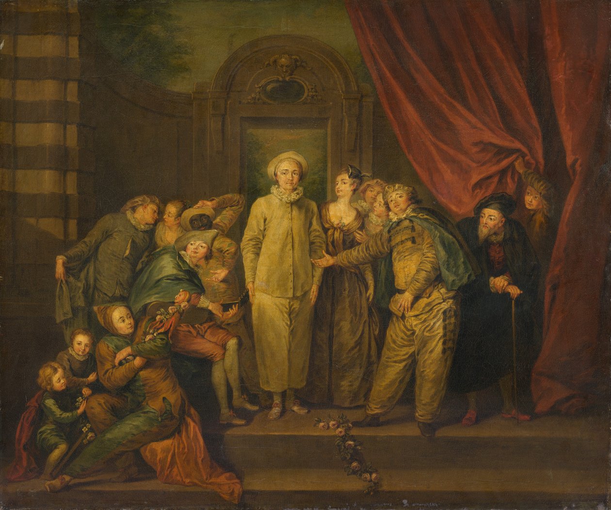 De italienska komikerna kopia, 1800-talet. av Unbekannt