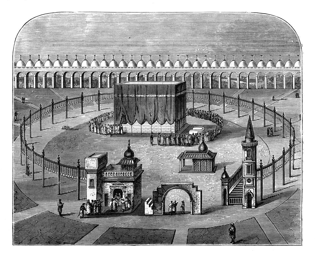 Kaba, Mecka, Saudiarabien, c1890 av Unbekannt