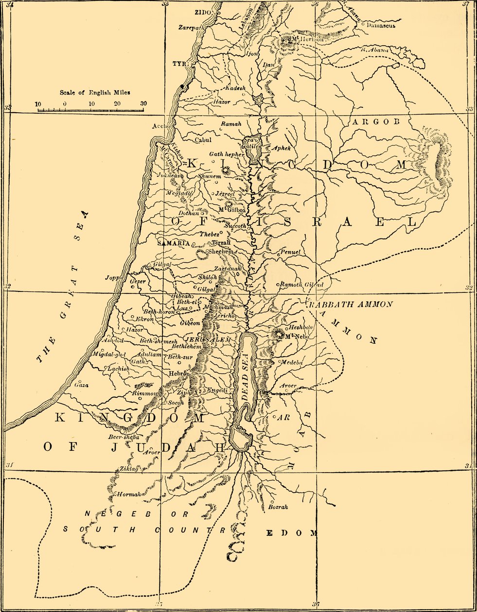 Kungadömena Juda och Israel, 1890. av Unbekannt