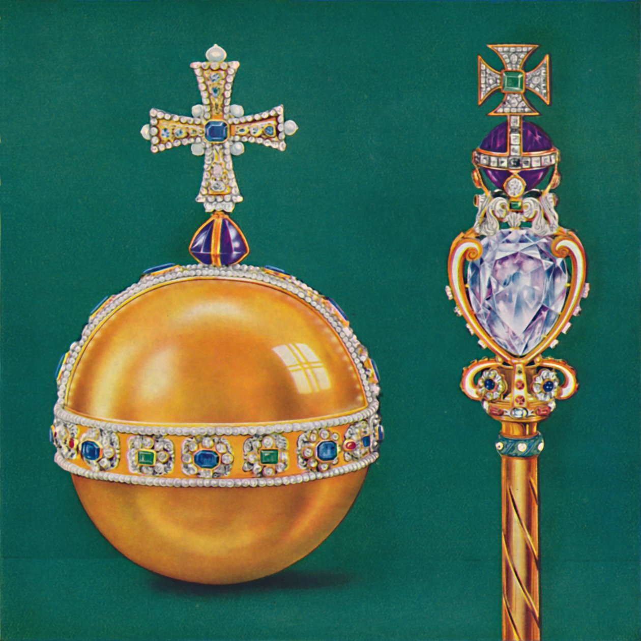 The Kings Orb and Sceptre, 1937. av Unbekannt