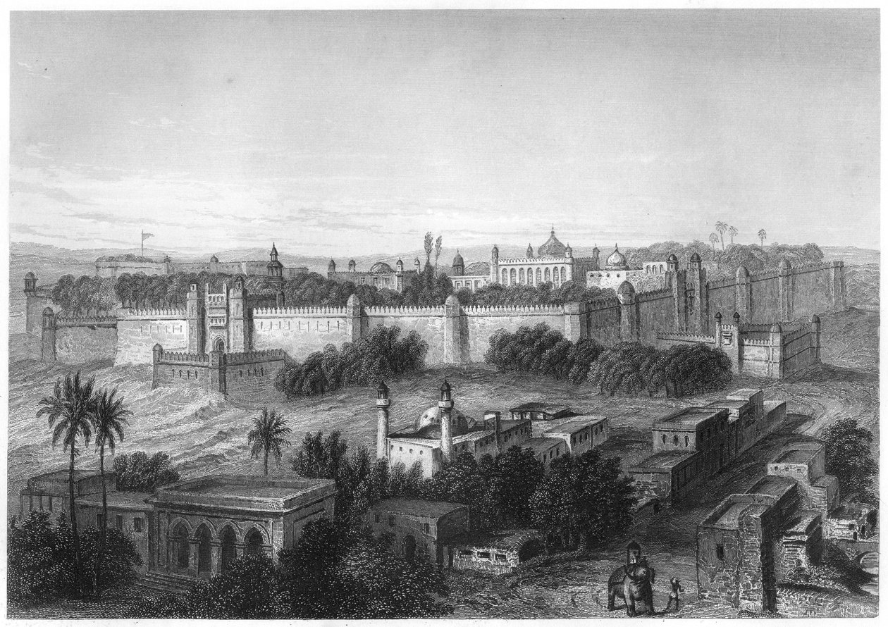 Kings palace i Delhi, c1860 av Unbekannt